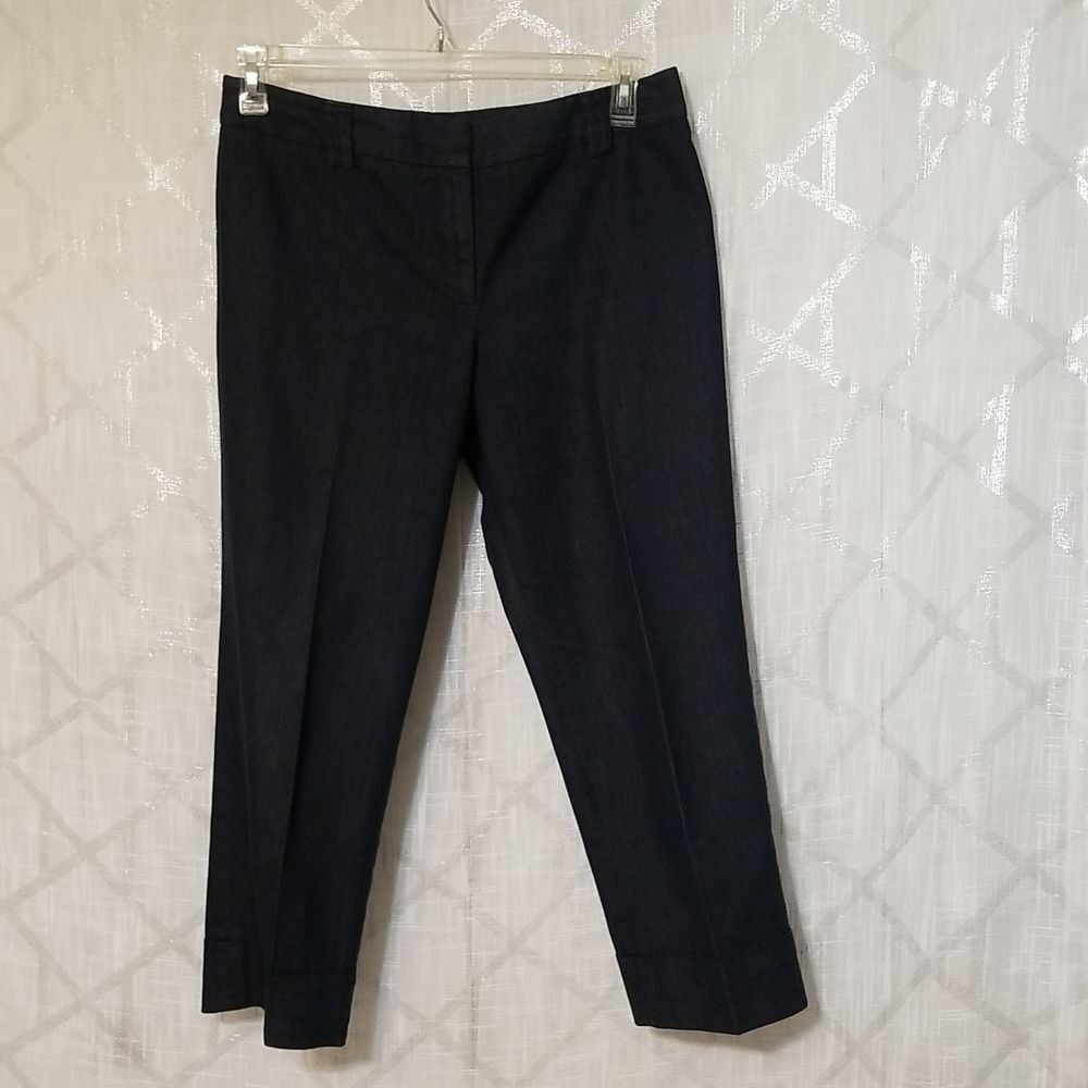 Ann Taylor Loft Cropped Pants Women's Denim Size 10 Blue